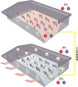 注塑橡膠行業通風降溫